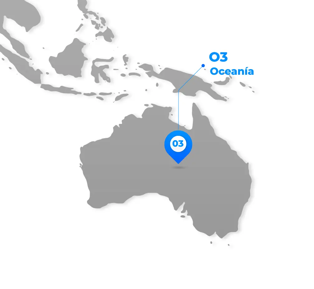 Mapa Oceanía